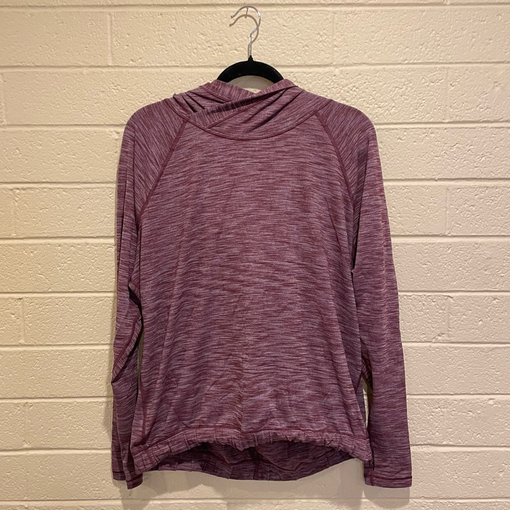 lululemon athletica maroon hoodie pullover | women’s size 8